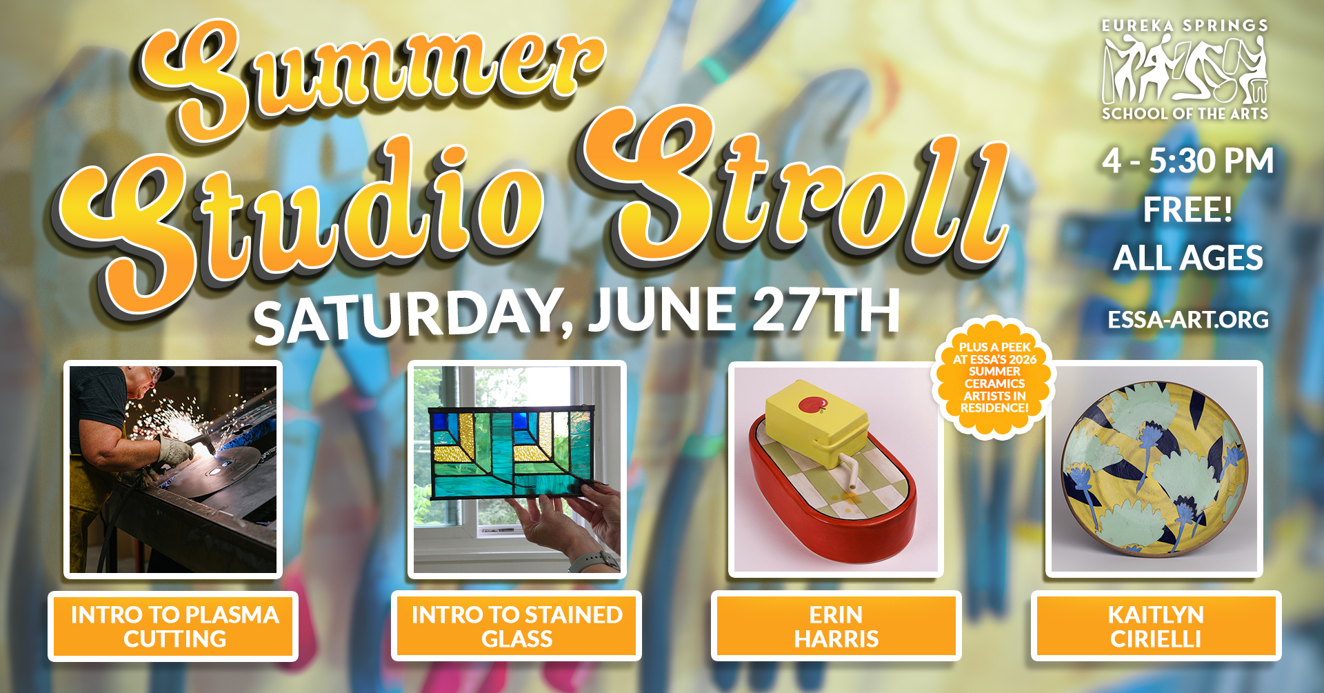 ESSA Summer 2026 Studio Stroll Event Banner