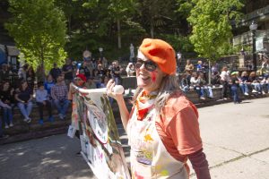 Artist-themed parade participant during the ArtRageous Parade in Eureka Springs