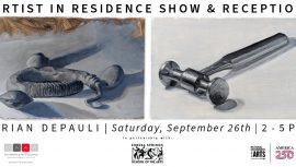 Two oil studies by Brian DePauli for his Artist in Residence Show & Reception at ESSA