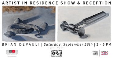Two oil studies by Brian DePauli for his Artist in Residence Show & Reception at ESSA