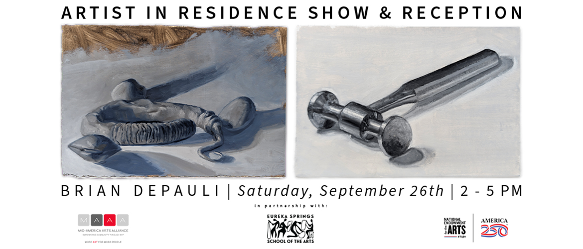 Two oil studies by Brian DePauli for his Artist in Residence Show & Reception at ESSA