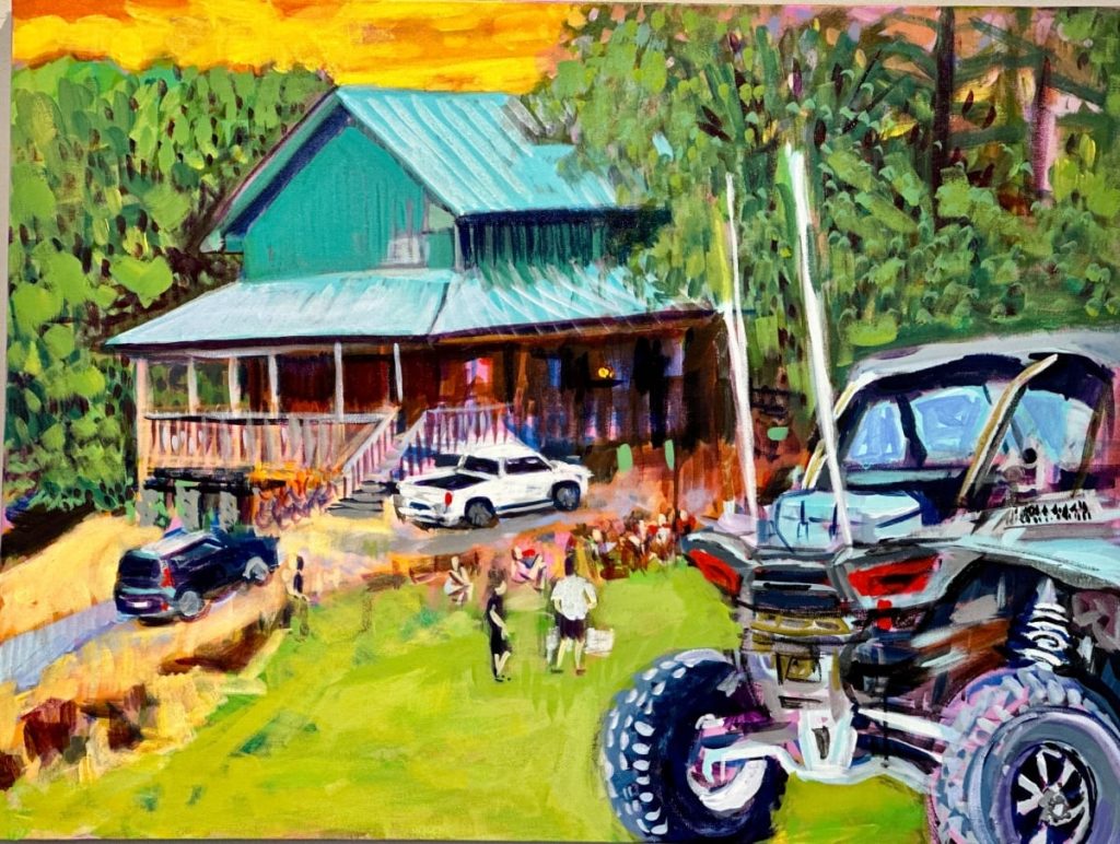 DesMarais Suzanne Cabin on the Mulberry 2024 Acrylic 30x40