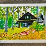 DesMarais Suzanne Cottage with the Rock Wall 2026 Watercolor 5x7