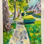 DesMarais Suzanne The Street I Grew Up On 2026 Watercolor 5x7